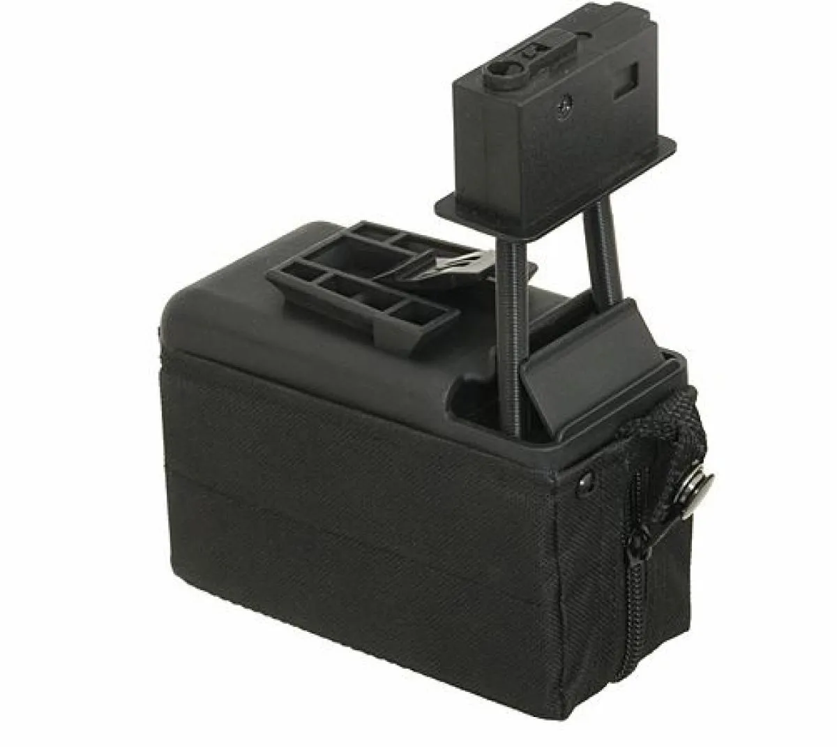 Softair.Zone M249/MK46 1500 RDS electric Box Mag Black